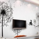 Decoración de pared de diente de león