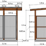 Dibujo de una ducha de verano de madera