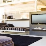 Cama en el salón interior