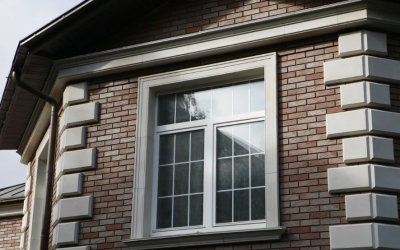 Acabado de las pendientes externas en las ventanas.