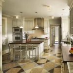 Azulejos de corcho en la cocina.