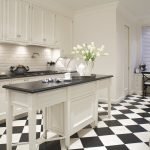Cocina blanco y negro