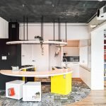 Interior de cocina tipo loft