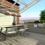 Acogedora terraza en la azotea
