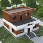 Casa de marco moderna