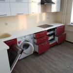 Lavadora en la cocina