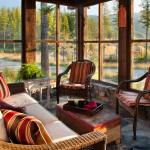 Veranda cerca de la casa