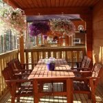 Veranda de madera