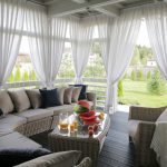 Cortinas en la terraza