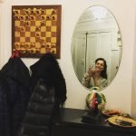 Tablero de ajedrez en la pared