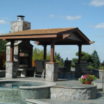 Gazebo con estufa
