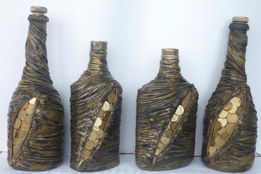 Dressingflasker med strømpebukser