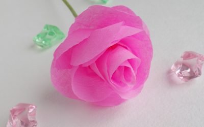 Cómo hacer una rosa de papel hágalo usted mismo