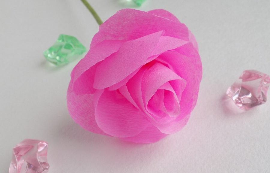 Paano gumawa ng isang rosas sa labas ng papel
