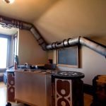 Tubo de ventilación en el interior