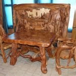 Muebles hechos de ganchos
