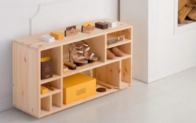 Estante para zapatos de bricolaje: dibujos y diagramas de ensamblaje