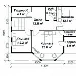 Casa de 6 en 6 diseño