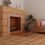 Chimenea en la casa