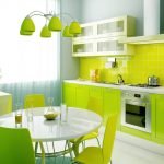 Cocina verde claro