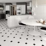 Cocina blanco y negro