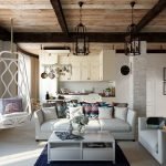 Silla colgante en el interior