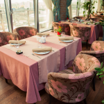 Textiles en un restaurante