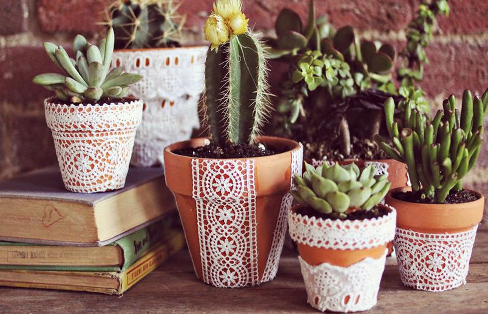 DIY blomsterpotte dekoration