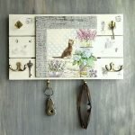 Porta llaves de decoupage