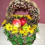 Canasta con manzanas