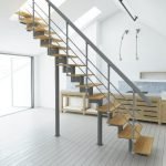 Escalera abuhardillada