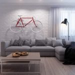Bicicleta en la pared