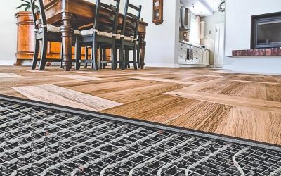 Piso cálido debajo del laminado