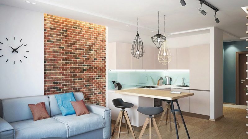 Disenyo ng apartment sa studio