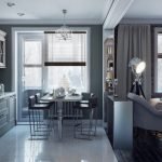 Cocina en gris