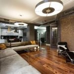 Araña grande de estilo loft