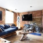 La moto como decoración de un apartamento