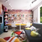Estilo loft en una habitación infantil