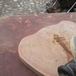Amoladora eliminar la capa que sobresale