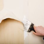 Papel pintado en la pared