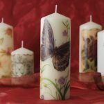 Velas con mariposa