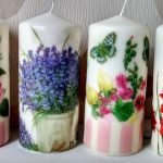 Velas con flores