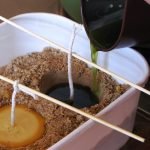 Vela de cera de llenado