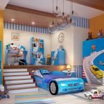 Interior con podio.