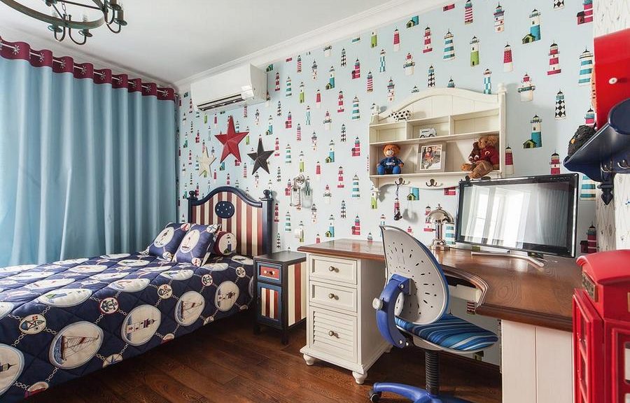 Pozadina u vrtiću za dječake