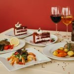 Pastel y vino