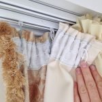 Cortinas en una cinta