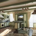 Cocina con sala