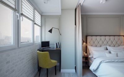 Combinando un balcón con una habitación