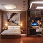 Estudio y dormitorio